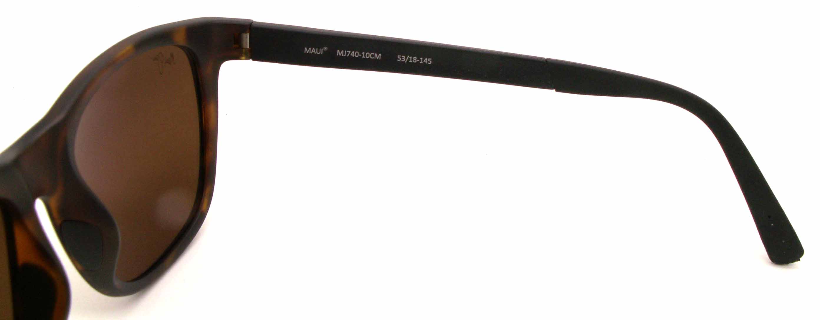 Maui Jim Tail Slide MJ 740-11MS Square Black Sunglasses