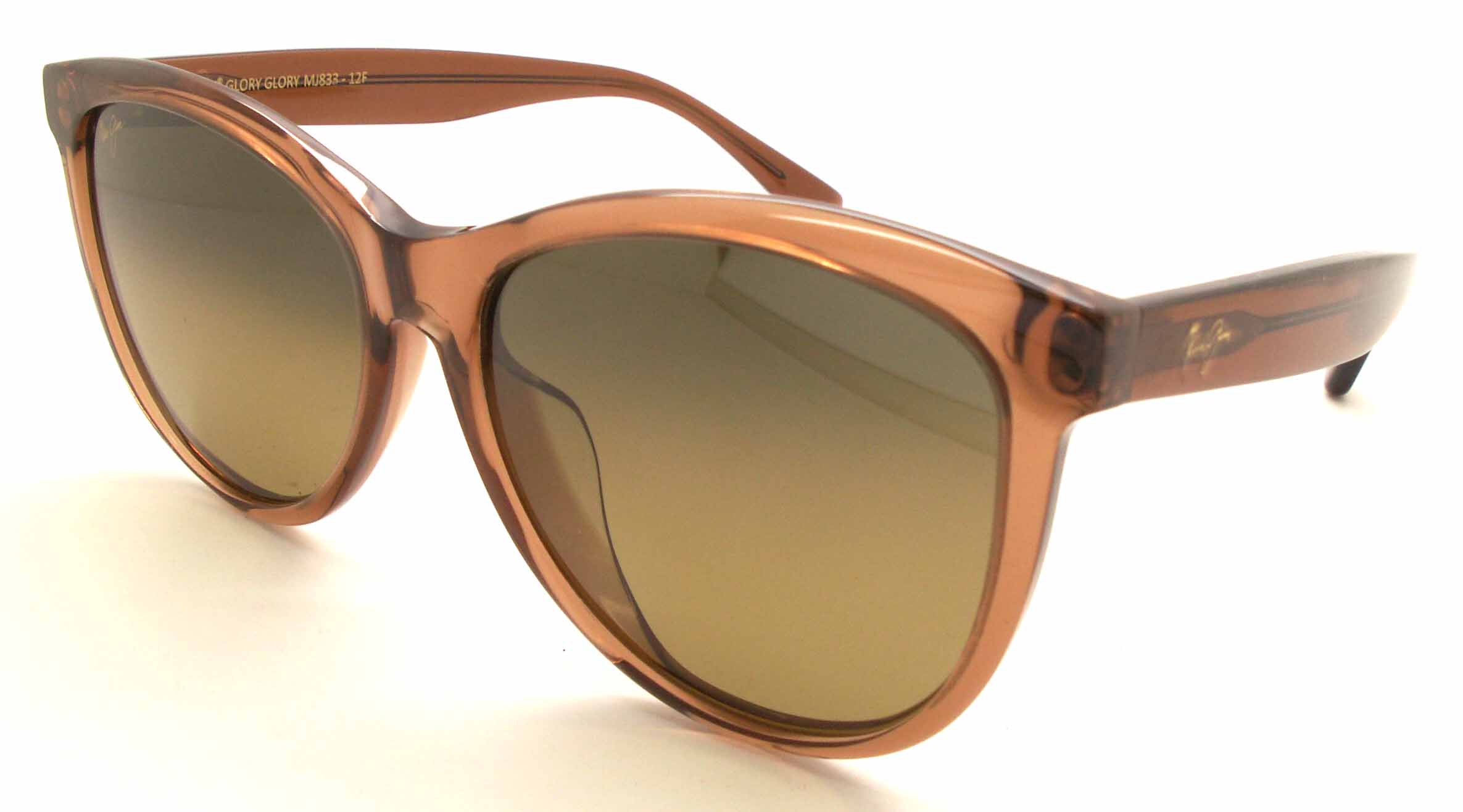 Maui Jim Glory Glory MJ 833-12F Transparent factory Cinnamon / HCL® Bronze Polarized