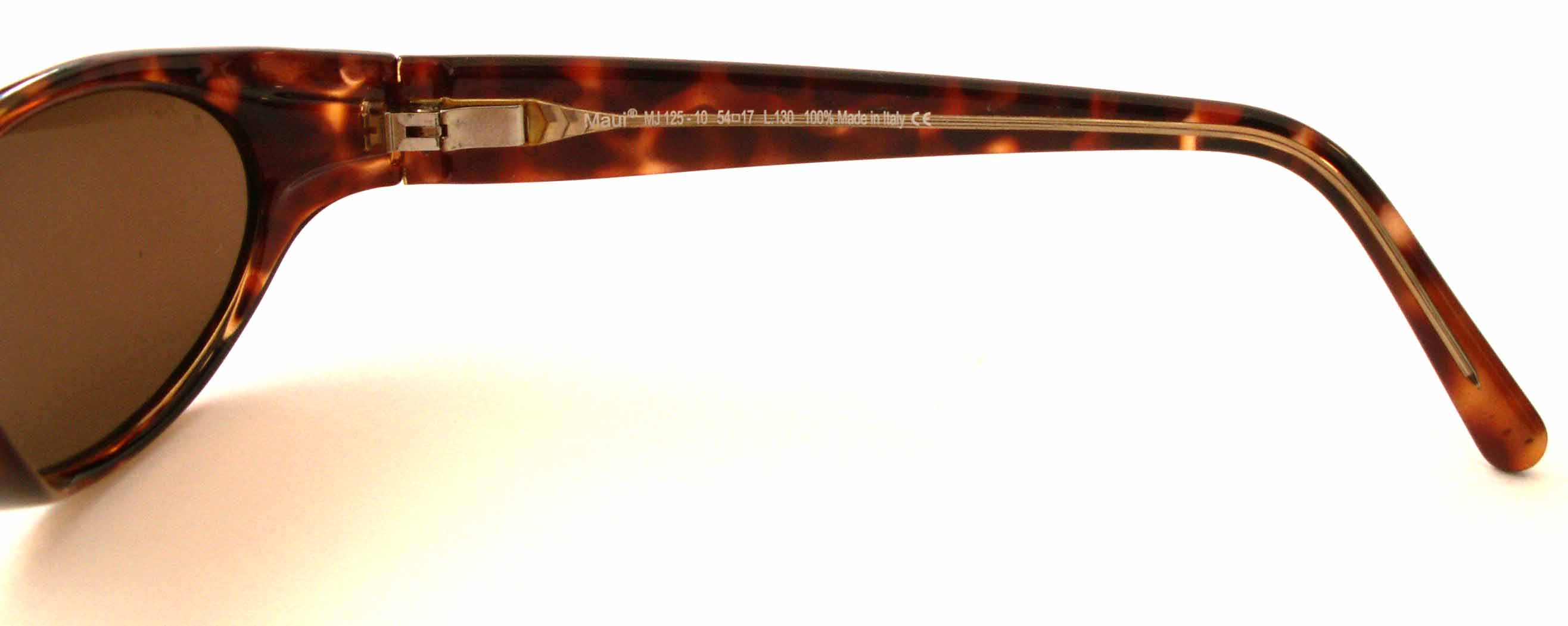 Maui Jim Malia MJ125-10 Small Oval Tortoise Sunglasses Vintage Retired Style Maui Jim Malia MJ-125-10 Polarized Sunglasses Tortoise/HCL  main image 2